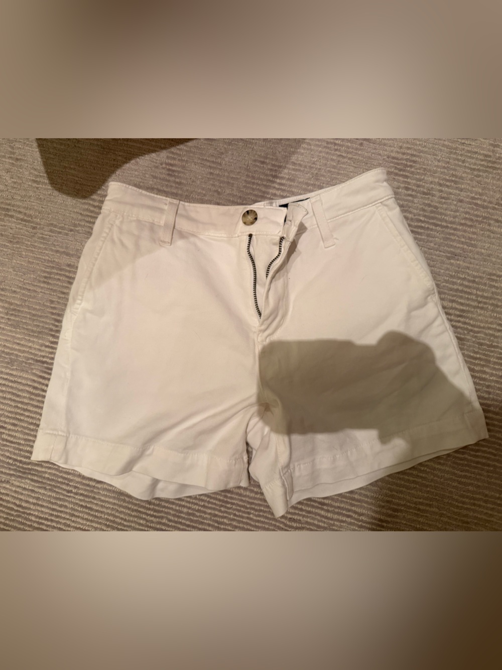 AG Adriano Goldschmied White High-Rise Casual Jean Shorts